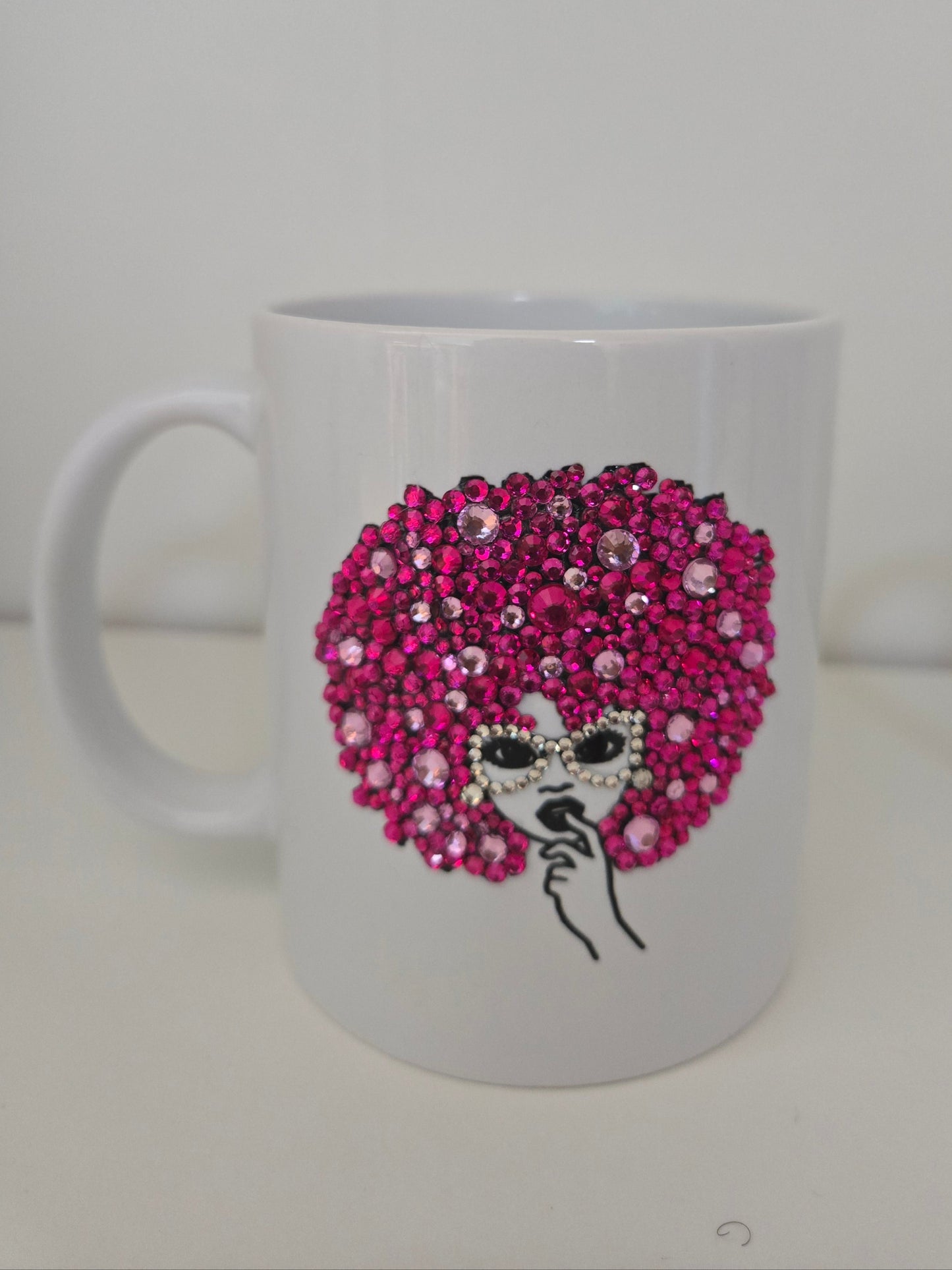 Mug céramique strass personnalisé