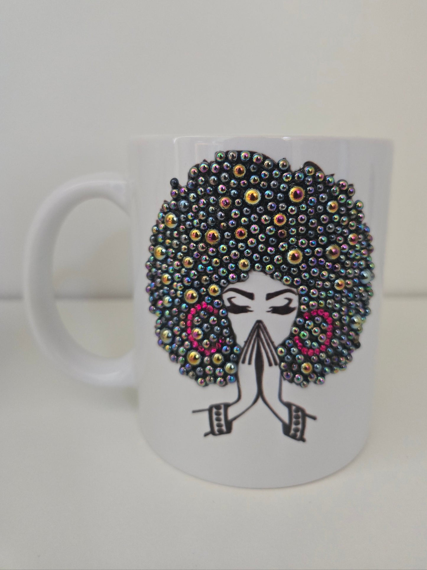 Mug céramique strass personnalisé