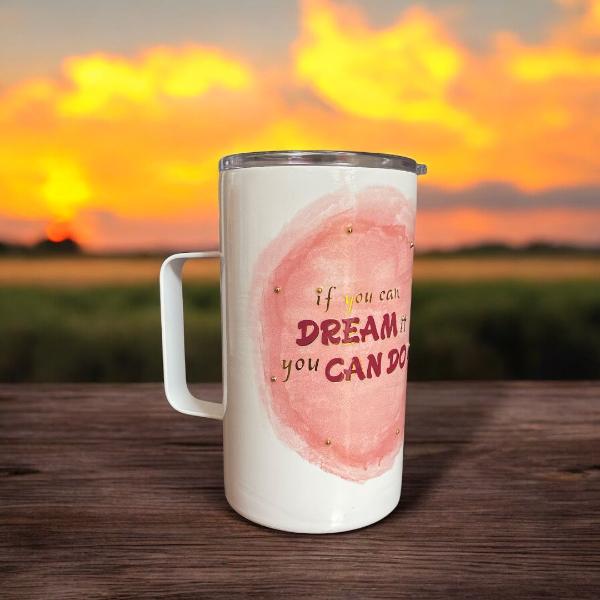 Tasse isotherme citation personnalisée